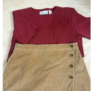 Alfred Dunner Vintage Cranberry‎ Top
